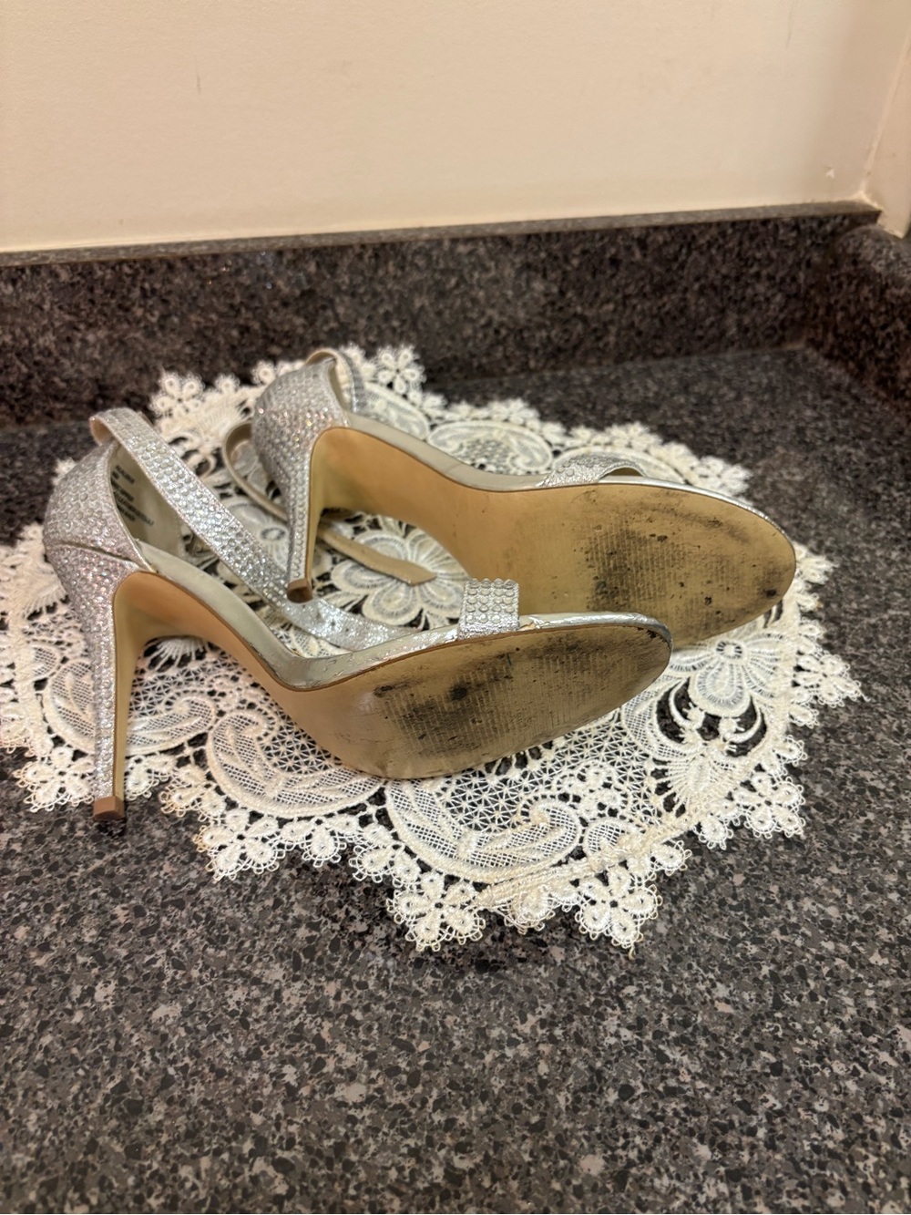Steve Madden Rhinestone Sandals - Picture 3 of 4